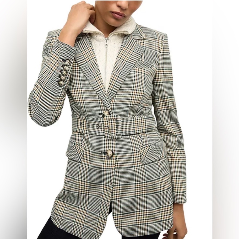 Veronica Beard Check Ryanne Dickey Jacket - Picture 2 of 8